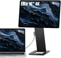 SOTSU FlipAction Elite 16 Portable Monitor | 4K |Super Compact | Pivot Rotate | 3840x2400 DCI P3 | 60Hz | 450 Nits | Full Metal CNC | Perfect Match for Mac and Windows (Space Black)