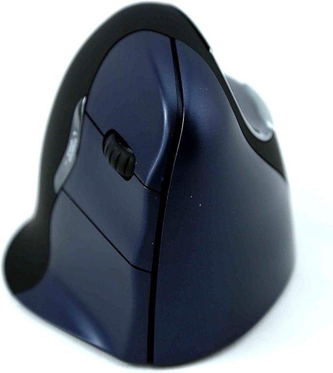 Jestik Evoluent Mouse VM4RW - VerticalMouse 4 Right Hand Ergonomic Design Evoluent Vertical Mouse with Wireless Connection for Comfort and Precision Plus Microfiber Cloth (Regular Size)