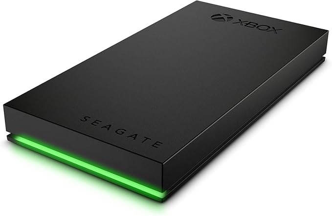 Seagate Game Drive SSD for Xbox 1TB External Solid State Drive - 3.5 Inch USB 3.2 Gen 1 with built-in Green LED and Rescue Services (STLD1000400)