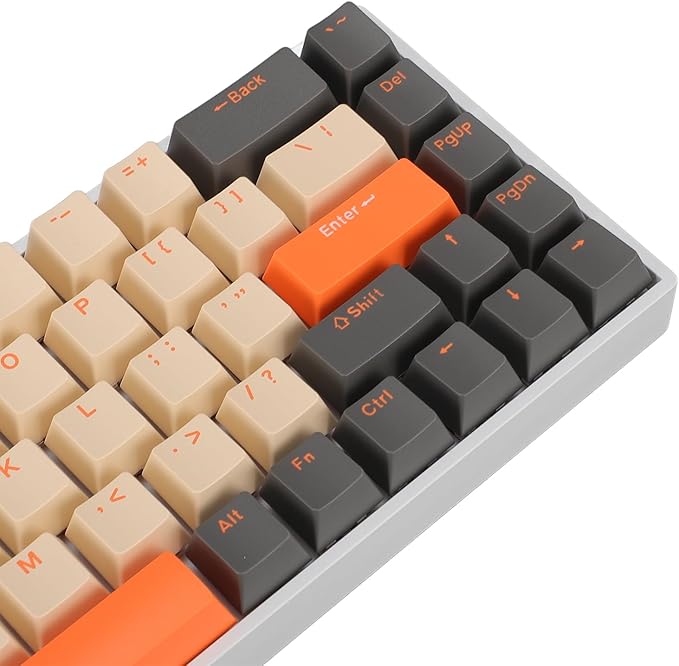60% Mechanical Gaming Keyboard Dynamic RGB Backlit Gaming Keyboard 68 Keys Mini Wired Office Keyboard with Red Switch Full Key Hot Swappable for Laptop PC