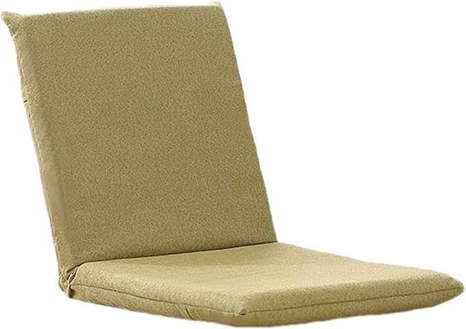 Floor Chair Adjustable Meditation Chair 5-Position Multiangle Padded Floor Chair Folding Floor Gaming Chair for Meditation Seminars Reading TV Watching or GamingGreenS