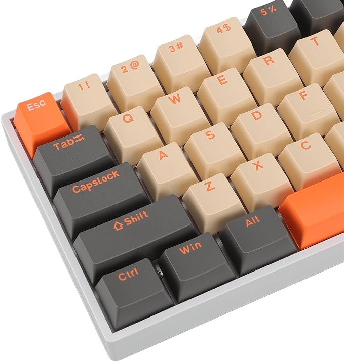 60% Mechanical Gaming Keyboard Dynamic RGB Backlit Gaming Keyboard 68 Keys Mini Wired Office Keyboard with Red Switch Full Key Hot Swappable for Laptop PC