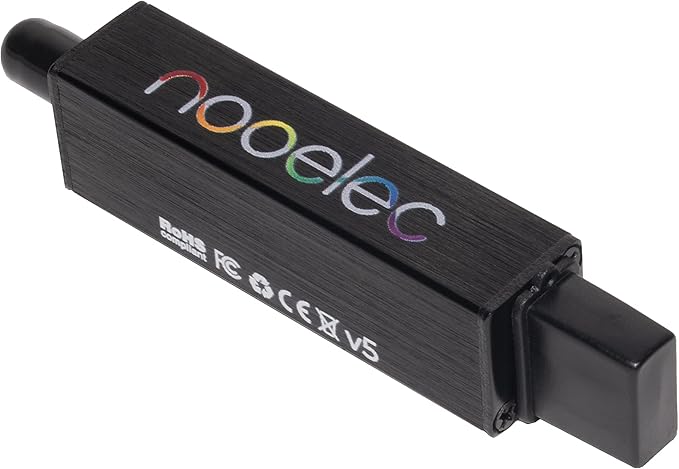 Nooelec NESDR Smart v5 HF Bundle: 100kHz-1.7GHz Software Defined Radio Set for HF/UHF/VHF Including a NESDR Smart v5 R860/RTL2832U RTL-SDR Assembled Ham It Up Upconverter 9:1 Balun and Adapters