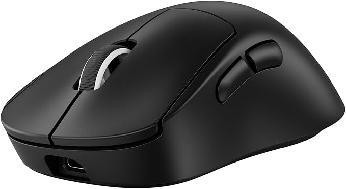 Logitech G PRO X Superlight 2 DEX Wireless Gaming Mouse 60g pro-Grade Right-Handed Mouse with 5 programmable Buttons USB-C Charging 44k DPI Sensor up to 8 kHz Polling for PC/Mac - Black