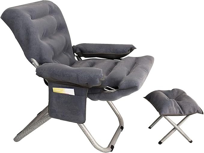 Office Chair Gaming Chair Computer Chair Leisure Chairs Folding Sun Lounger Adjustable Seat Recliners Chair Bedroom Garden with Footstool