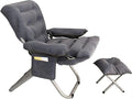 Office Chair Gaming Chair Computer Chair Leisure Chairs Folding Sun Lounger Adjustable Seat Recliners Chair Bedroom Garden with Footstool