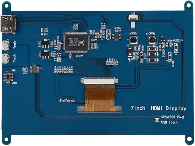 Display Screen for  7-Inch LCD 1024x600 Ultra Hd Display Screen Capacitive Used As a Computer Monitor Support for / / System