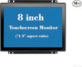 8 Inch Open Frame Capacitive Touchscreen Monitor 1024x768 Resolution 4:3 Aspect Ratio Waterproof IP65VESA+Panel Mount for Kiosk Automation POSVendingHMI and Digital Signage 7x24h Work