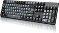 DURGOD K310 Corona White Backlit Full Size Mechanical Keyboard | 104 Keys Full Size | USB C Wired | Doubleshot PBT Keycaps | Programmable Keys | NKRO | Windows &amp Mac (Corona Cherry MX Brown Switc