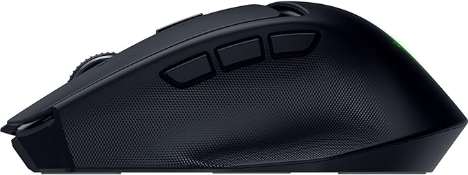 Razer Basilisk Mobile Portable Ergonomic Wireless Gaming Mouse: 10 Programmable Controls HyperScroll - Optical Switches Gen-3 - Long Battery Life - AI Prompt - 2.4 GHz Bluetooth USB C