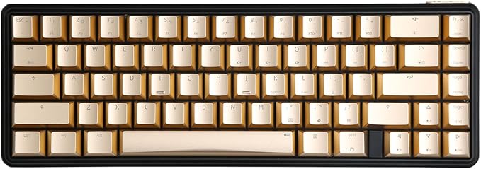 CD67 RGB Portable 60% Gaming Keyboard with Full Metal Enclosure hot-swappable red switches with Customizable backlighting Wired Mechanical Keyboard for Windows PC Gamers