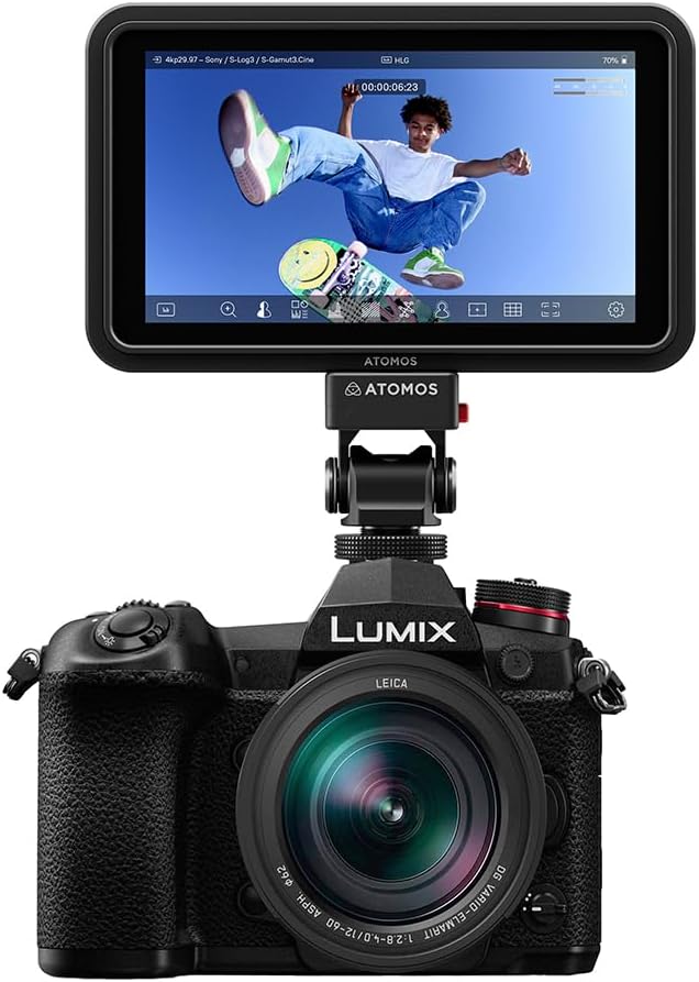 Atomos Shinobi GO 5 HDR Touchscreen Monitor Bundle with Watson NP-F770 Battery Pack Watson Compact Charger Batteries Sun Hood for Shinobi II (Black)
