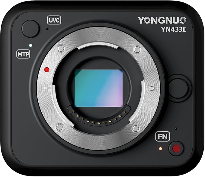 YONGNUO Upgraded YN433 II 4K Live Streaming Camera Interchangeable M43 Micro Four Thirds Lens Support Android System for Panasonic LUMIX Professional Camera Lens