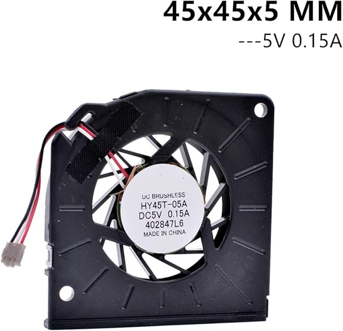 HY45T-05A 4.5cm 4505 5V 0.15A 45x45x5MM Notebook Computer Blower Fan Fluid Bearing Notebook Cooling Fan(Color:4PIN)