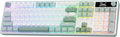 Redragon K761 Wireless Gasket Gaming Keyboard w/Hype Screen &amp Knob 104 Keys Mechanical Keyboard Easy-Control 1.26’’ TFT Info Display 5-Layer Noise Dampening Custom Linear Switch Jade Cloud Co