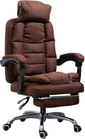 Katzowen Office Computer Chair Black Game Chairs for Adults Recliner Gaming Office Chair Adjustable Headrest High Back Ergonomic Office Chair Pu Leather Swivel Rolling Task ChaiPink (Color : Brown)