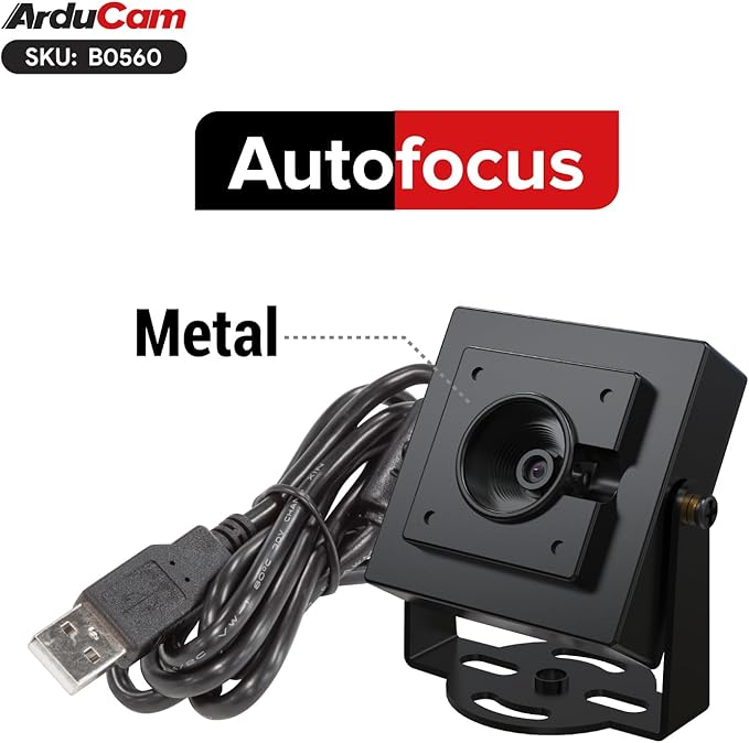 Arducam 4K USB Camera Module AutoFocus HDR Lightburn Camera for Windows Linux