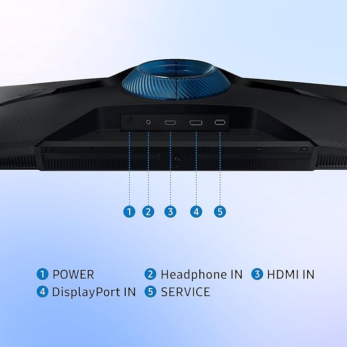 Samsung Odyssey G24 inch FHD Gaming Monitor 180Hz 1ms AMD FreeSync Black Equalizer Virtual Aim Point Eye Care Flicker-Free Game Mode HDMI &amp DisplayPort Tilt/Height/Swivel Adjustment Bla