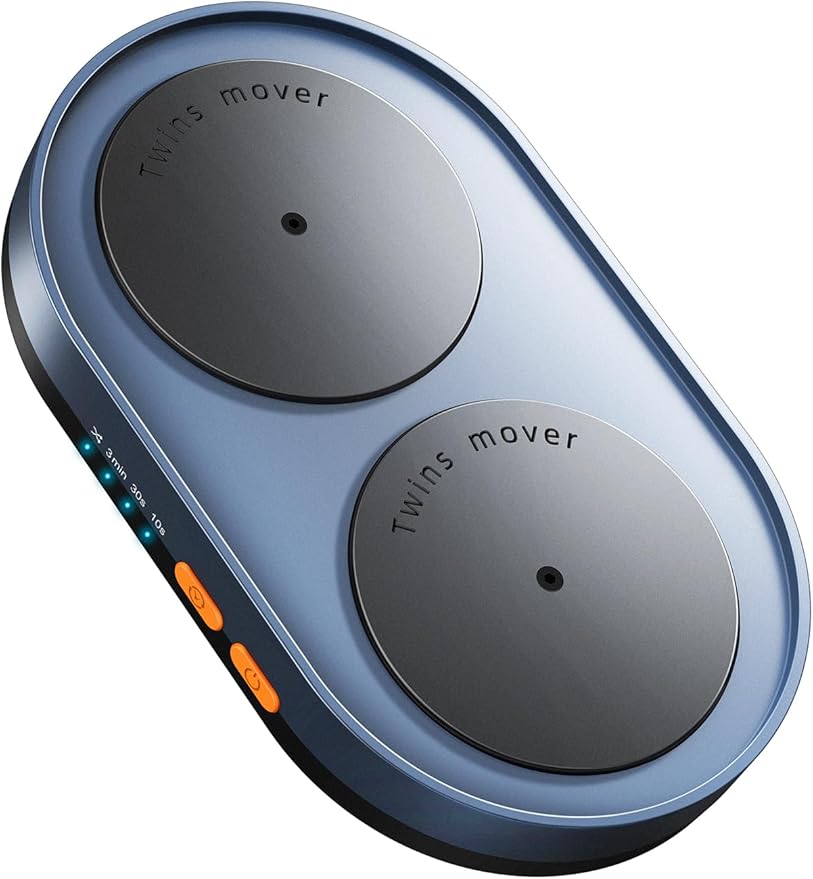 Vaydeer Dual Turntable Mouse Mover Turbo 3 Mouse Jiggler with Adjustable Intervals ON/Off Switch Undetectable &amp Noiseless Mouse Shaker Simulate Realistic Mouse Movement for Secure Computer Acti