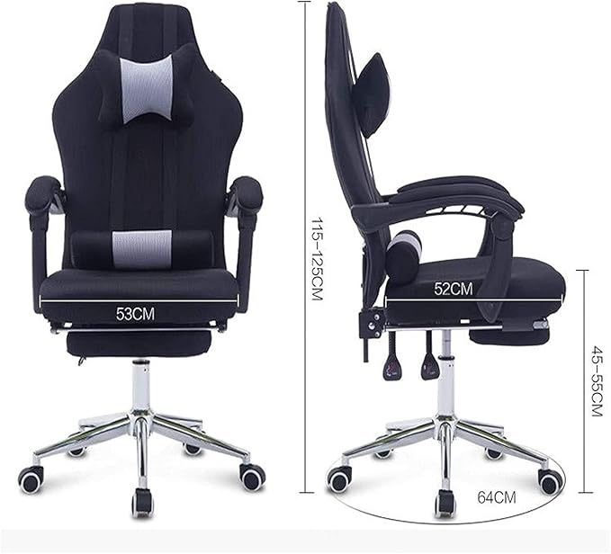 Office Chair Office Chair Ergonomic Recliner Gaming Chair Computer Chair Home Swivel Chair Mesh Seat Office Desk Chair Chair (Color : Blue Size : One Size) Needed