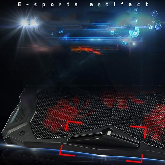 Laptop Cooling PadLaptop Cooler :Portable Slim Laptop Cooling Stand Holder Riser with 6 Fans Compatible with Laptop Notebooks Up