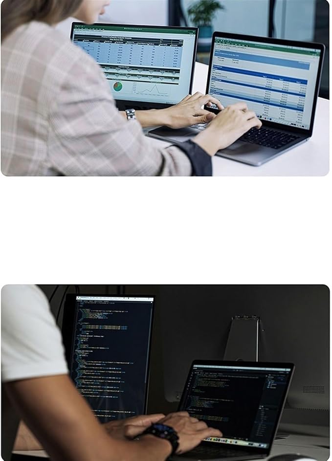 Flicker Free 15.6 Inch 2K IPS Portable Monitor Cell Phone Laptop Secondary Screen Office Expansion Game Host External with Speakers
