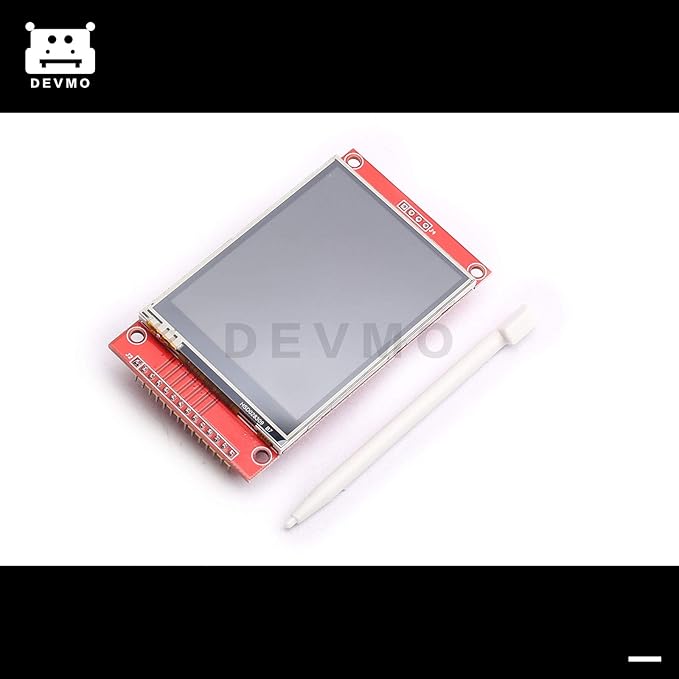DEVMO ILI9341 2.8 SPI TFT LCD Display Touch Panel 240X320 Module with PCB 5V/3.3V STM32 with Touch