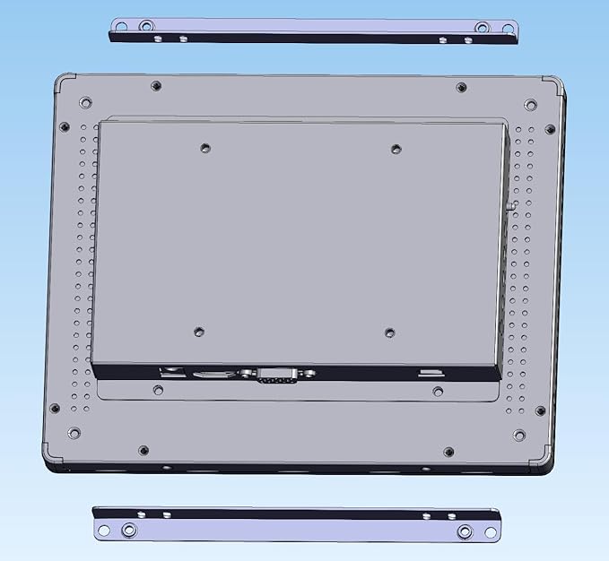 8 Inch Open Frame Capacitive Touchscreen Monitor 1024x768 Resolution 4:3 Aspect Ratio Waterproof IP65VESA+Panel Mount for Kiosk Automation POSVendingHMI and Digital Signage 7x24h Work