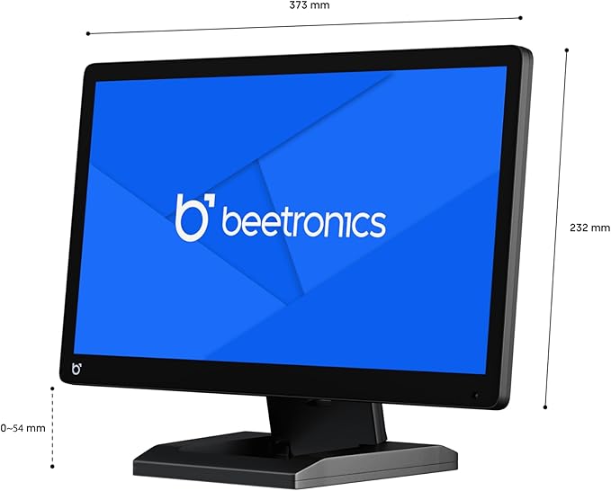 Beetronics 15 Inch Touchscreen Monitor | Full HD 1080p | 15TS7 – Industrial-Grade Professional Grade Multi Touch Display for PC Mac Linux – HDMI DisplayPort USB-C VGA Inputs