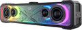 Redragon GS817 RGB Desktop Soundbar 2.0 Channel Stereo Speakers for Desktop w/Massive 30W Max Power Touch-Control Bluetooth 5.3 &amp 3.5mm AUX Inputs Black