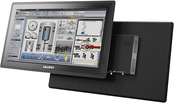 LILLIPUT 18.5 TK1850 1000 Nits Metal housing Monitor IP65 Front Panel Design with HDMI VGA AV Metal Frame Monitor (TK1850/C -Non-Touch Model)
