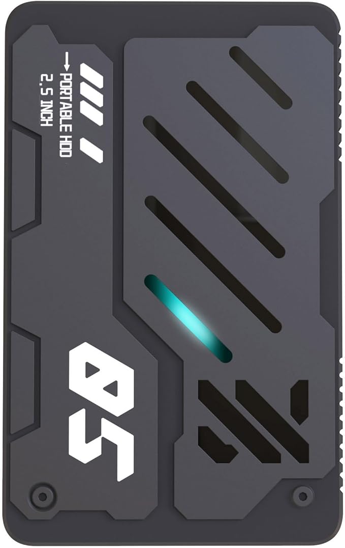Pffiocix 2.5-Inch Portable External Hard - Fast USB 3.0 Aluminum Alloy Gamers Professionals - 160GB 1TB Storage Options(500GB)