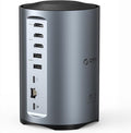 ORICO USB-C Triple Monitor Docking Station with 3 HDMI Ports 15-in-1 USB C Laptop Dock for MacBook Pro M1/M2/Windows 7 USB Ports Ethernet100W PD SD/TF Card Reader 3.5mm Audio (Grey)