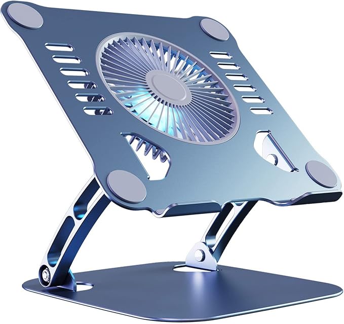 T628 Gaming Laptop Cooler Stand for W Large Air Fan Cooling Bracket Notebook Cooler Stand 360° Adjustable Tablets Pad Notebook Radiator