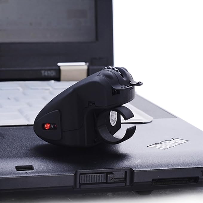 Mini Bluetooth Mouse Wireless Finger Ring Ergonomic Rechargeable- Optical Portable Wearable Finger Mouse for Laptop and Tablet No USB Receiver
