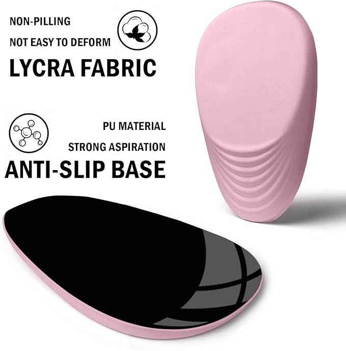 Ergonomic Mouse Pad with Wrist Rest SupportMousepad Relief Carpal Tunnel Pain Entire Memory Foam Mouse Pad with Non-Slip PU Base Wireless Mouse Pad Pink