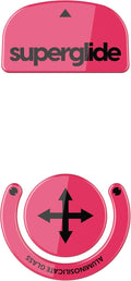 Superglide Glass Mouse Skates for Logitech G Pro X Superlight - Polished Edge Ultra Smooth Glide Compatible with Glass Mousepads Durable Gaming Feet (Type-S Magenta)