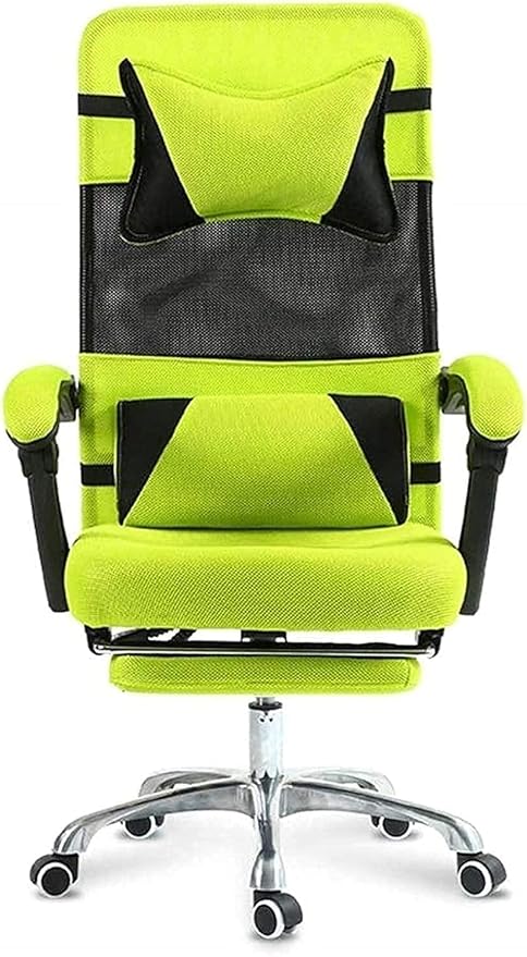 Office Chair Gaming Chair Boss Chair Steel Frame High Back Mesh Swivel Chair with Footrest Recliner Computer Chair Waist Support Seat Chair (Color : B) Needed