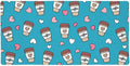 Coffee Lover Pattern Cute Travel Cups Large Gaming Mouse Pad Desk Mat with Stitched Edges Non-Slip Base