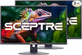 2X Pack - 24 Inch Monitor FHD 100Hz Computer Monitor HDMI X2 VGA 99% sRGB Build-in Speakers Wall Mount Tilt Professional and Gaming Monitor – Machine Black 2X Pack