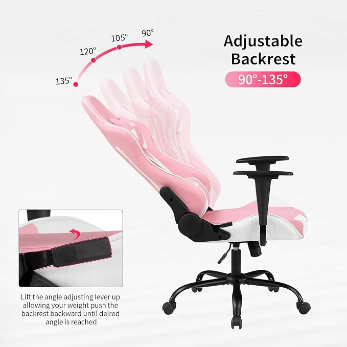 Silla Gamer Chair - Adults &amp Kids PC Gaming Recliner with Headrest &amp Lumbar Support