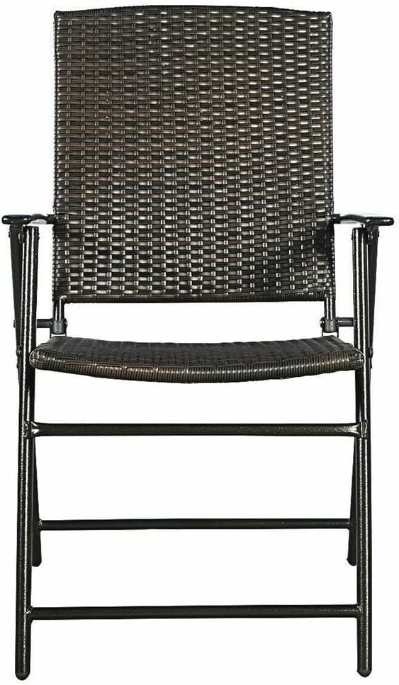 Office Chair Gaming Chair Computer Chair 4 Piece Brown Folding Chair Furniture Outdoor Indoor Camping Garden Pool