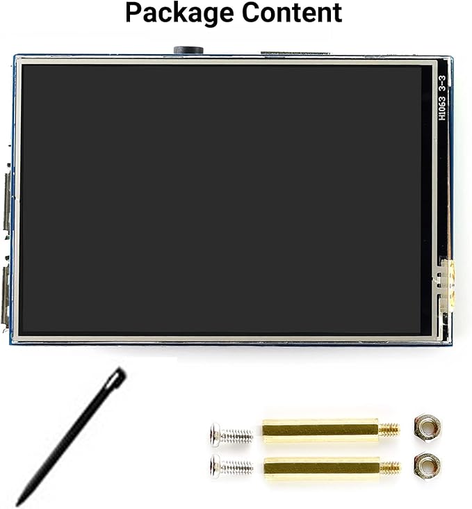 Waveshare 3.5inch Resistive Touch Display Compatible with Raspberry Pi 5/4B/3B/Zero/Zero W/Zero 2W/Pico/Pico W/Pico WH 480×320 IPS Screen SPI