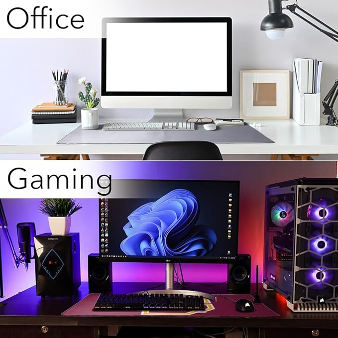 Bethune-Cookman University Primary Logo Large Gaming Mouse Pad Desk Mat with Stitched Edges Non-Slip Base for Gamer Home and Office 31.5 x 15.7