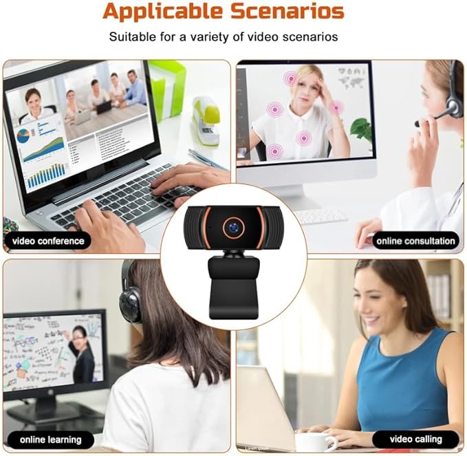 2K Webcam 1080P for PC Web Camera Cam Online Webcam with Microphone Webcan for PC Computer