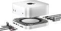 GIISSMO Mac mini M4 Dock with 4K@60 HDMI 8TB M.2 NVMe SSD Enclosure Mac mini Hub &amp Stand for Mac mini M4 and M4 Pro 2024 (10G USB A/C 5G USB A*2 USB-C Charge SD/TF Audio)