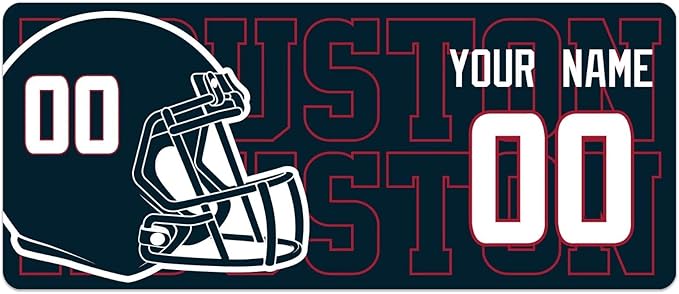 ANTKING Houston Mouse Pad for Men Women Youth Gifts Custom Name and Number Desk Pad
