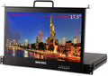 SEETEC 17.3 Inch SDI Rack Mount Monitor SC173-HSD-56 1RU Pull Out Production Monitor Full HD 1920x1080 3G-SDI HDMI