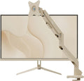 Pixio PX278 Wave Beige 27 inch 180Hz Refresh Rate FHD 1440p Resolution Fast IPS Panel 1ms GTG Response Time Gaming Monitor and PS1S Wave Beige Single Monitor Arm - Fits up to 32 inches and 19.8lbs