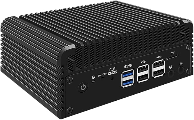 CWWK Firewall Mini PC Intel N Series N100DDR5 16G RAM 256G NVMe SSD4 x 2.5GbE i226V LANMicro Router ApplianceAES-NIOPNsense